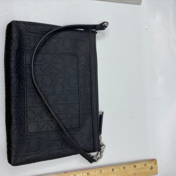Calvin Klein Black Leather Wristlet - Picture 2 of 8